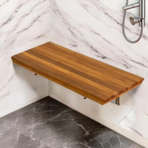 24" Premium Wall Mount Teak Shower Bench