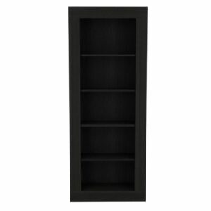 Black Five Tier Bookcase