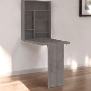 24" Light Gray Floating Desk