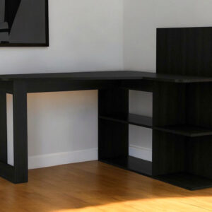 47" Black L Shape Computer Desk