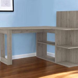 47" Light Gray L Shape Computer Desk
