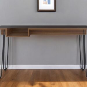 55" Brown and Black Computer Desk