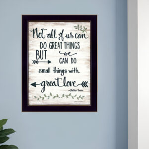Great Love  Black Framed Print Wall Art