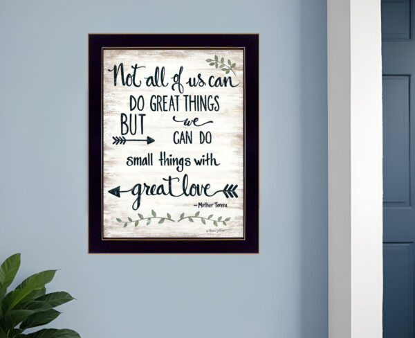 Great Love  Black Framed Print Wall Art