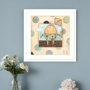 Humpty Dumpty White Framed Print Wall Art