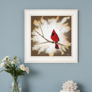 Weathered Friends  White Framed Print Wall Art