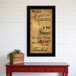Sound of the Soul  Black Framed Print Wall Art