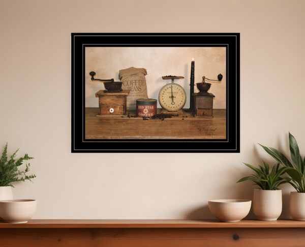 The Daily Grind  Black Framed Print Wall Art