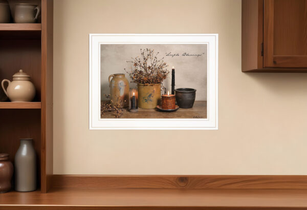 Simple Blessings  White Framed Print Wall Art