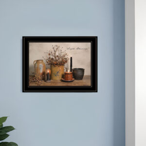 Simple Blessings  Black Framed Print Wall Art