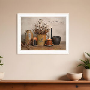 Simple Blessings  White Framed Print Wall Art