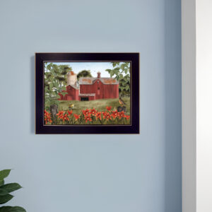 Summer Days  Black Framed Print Wall Art