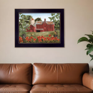Summer Days  Black Framed Print Wall Art