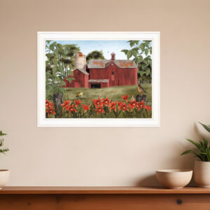Summer Days  White Framed Print Wall Art