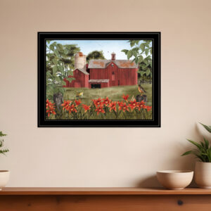 Summer Days  Black Framed Print Wall Art