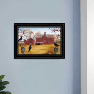 Autumn Gold  Black Framed Print Wall Art