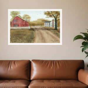 Summer in the Country  White Framed Print Wall Art
