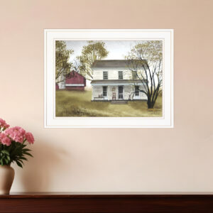 Summer Afternoon  White Framed Print Wall Art