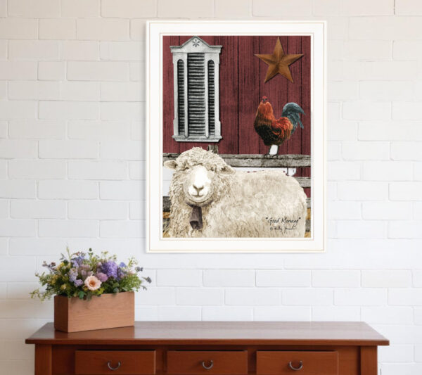 Good Morning  White Framed Print Wall Art