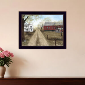 Warm Spring Day Black Framed Print Wall Art