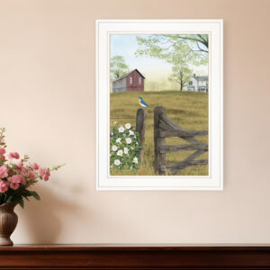 Mornings Glory  White Framed Print Wall Art