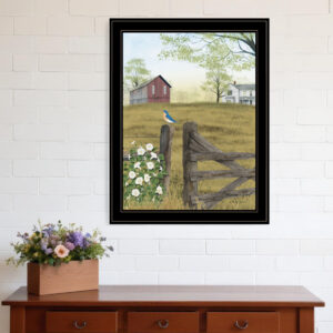 Mornings Glory  Black Framed Print Wall Art