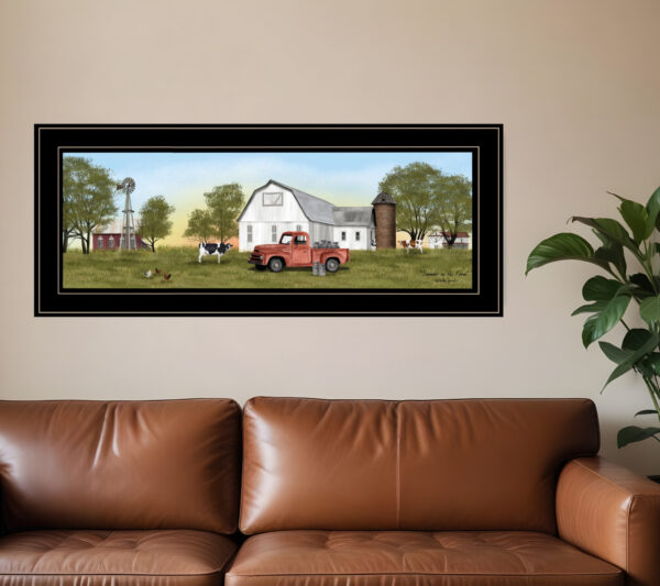 Summer on the Farm  Black Framed Print Wall Art