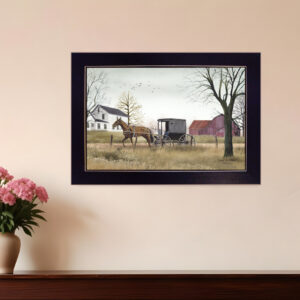 Goin to Market  Black Framed Print Wall Art