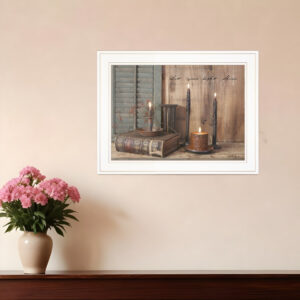 Let Your Light Shine  White Framed Print Wall Art