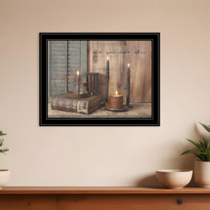 Let Your Light Shine  Black Framed Print Wall Art