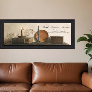 Faith Family and Friends Black Framed Print Wall Art