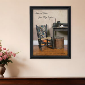 Home Story Black Framed Print Wall Art