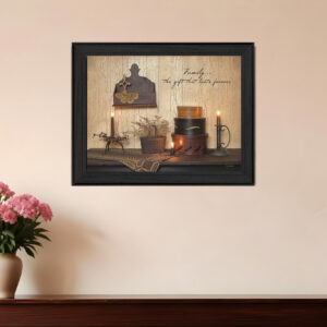 Forever Family  Black Framed Print Wall Art
