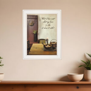 What I love Most  White Framed Print Kitchen Wall Art