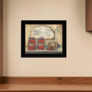 CHERRY JAM  Black Framed Print Wall Art