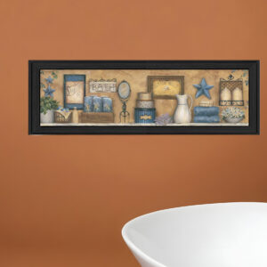 Starlight Bath  Black Framed Print Bathroom Wall Art