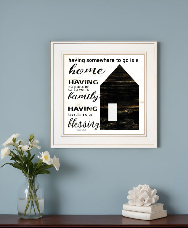 A Blessing  White Framed Print Wall Art