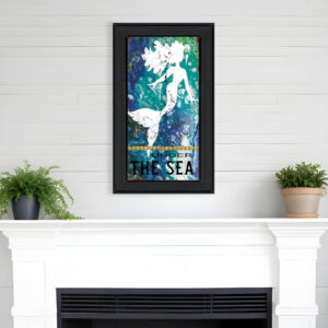 Under the Sea  Black Framed Print Wall Art