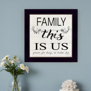 Family This is Us  Black Framed Print Wall Art