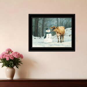 Well Hello There  Black Framed Print Wall Art