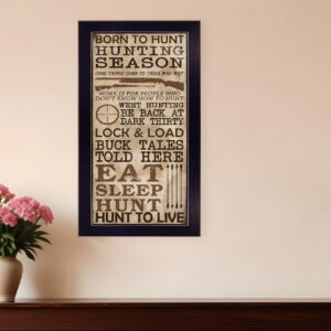 Hunting Season Black Framed Print Wall Art