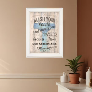Bathroom Humor  White Framed Print Bathroom Wall Art