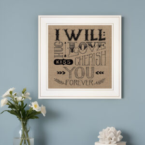 Forever  White Framed Print Wall Art