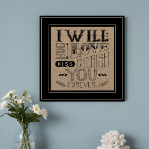 Forever  Black Framed Print Wall Art