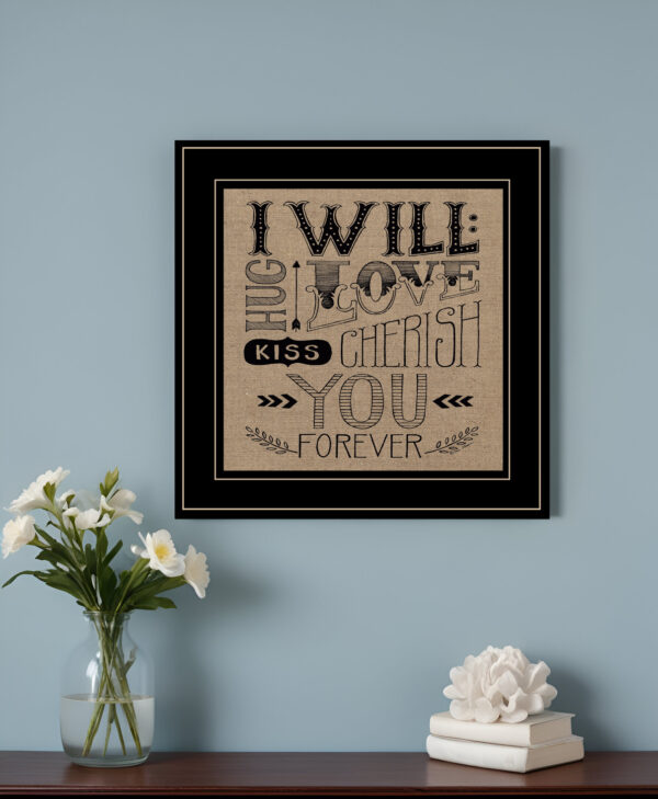 Forever  Black Framed Print Wall Art
