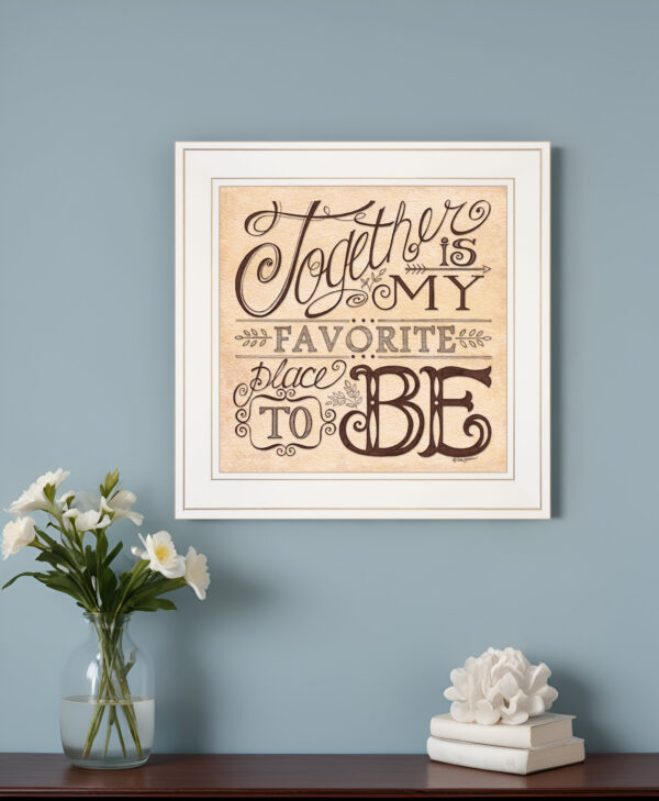 Together  White Framed Print Wall Art