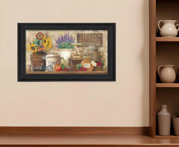 Antique Kitchen  Black Framed Print Kitchen Wall Art