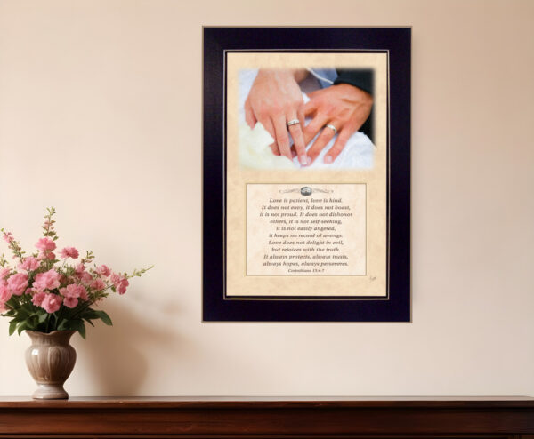 Love  Black Framed Print Wall Art