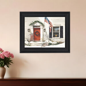Main Street  Black Framed Print Wall Art