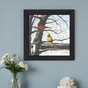A View from Above Black Framed Print Wall Art